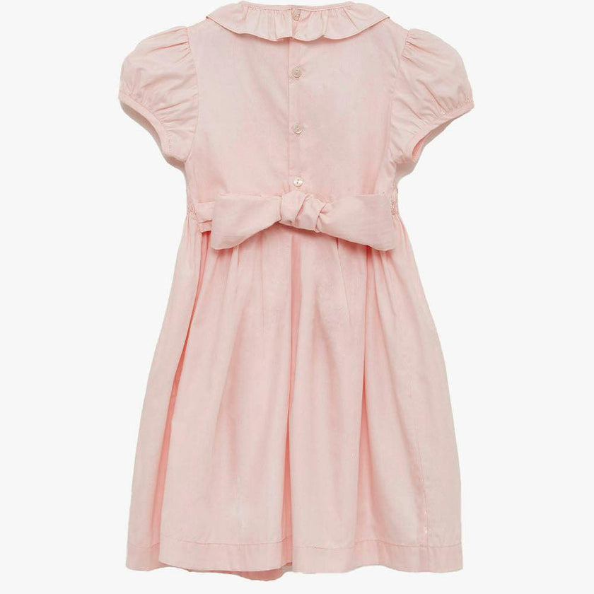 Willow Rose Hand Smocked Dress in Pink