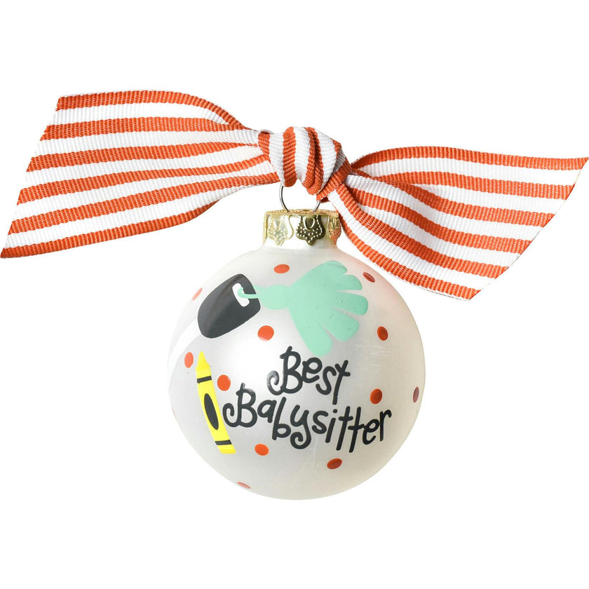 Babysitter Glass Ornament