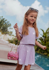 Taylor Crystal 2-Piece Top & Skirt Set