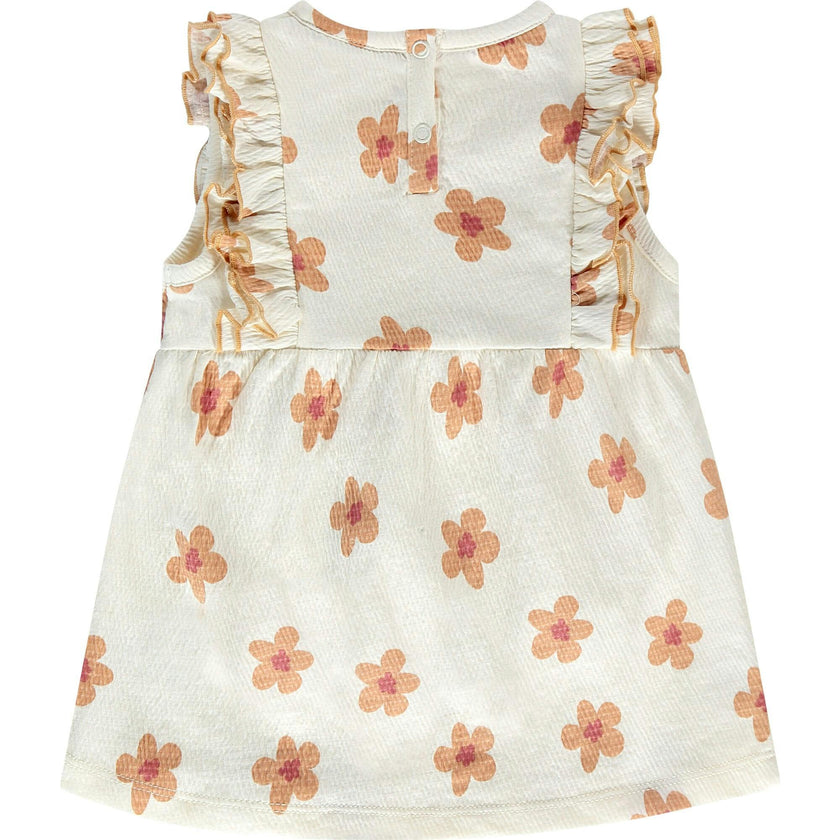 Flutter Sleeve Floral Dress