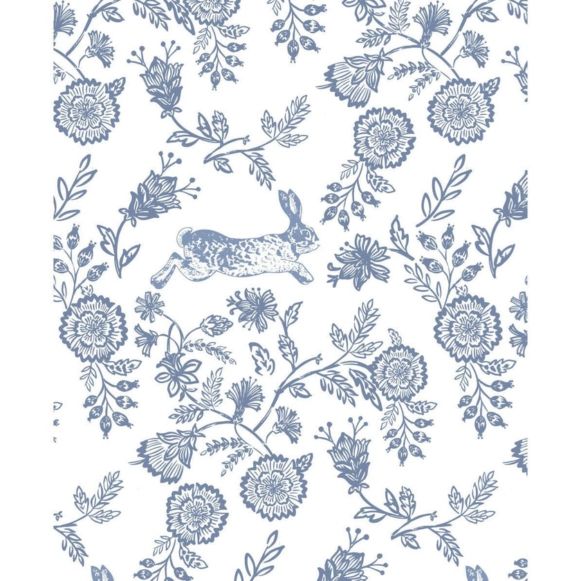 Floral Bunnies Pima Cotton Baby One-Piece Pajamas