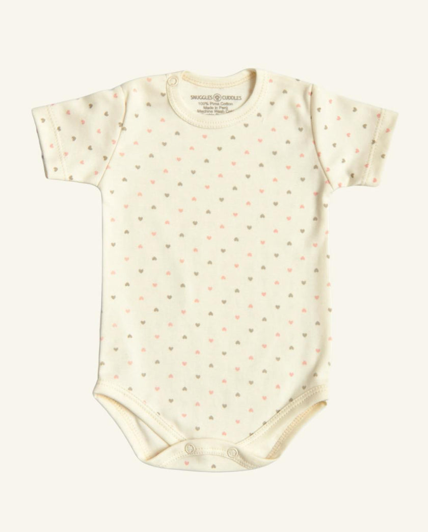 Short Sleeve Bodysuit in Pima Cotton