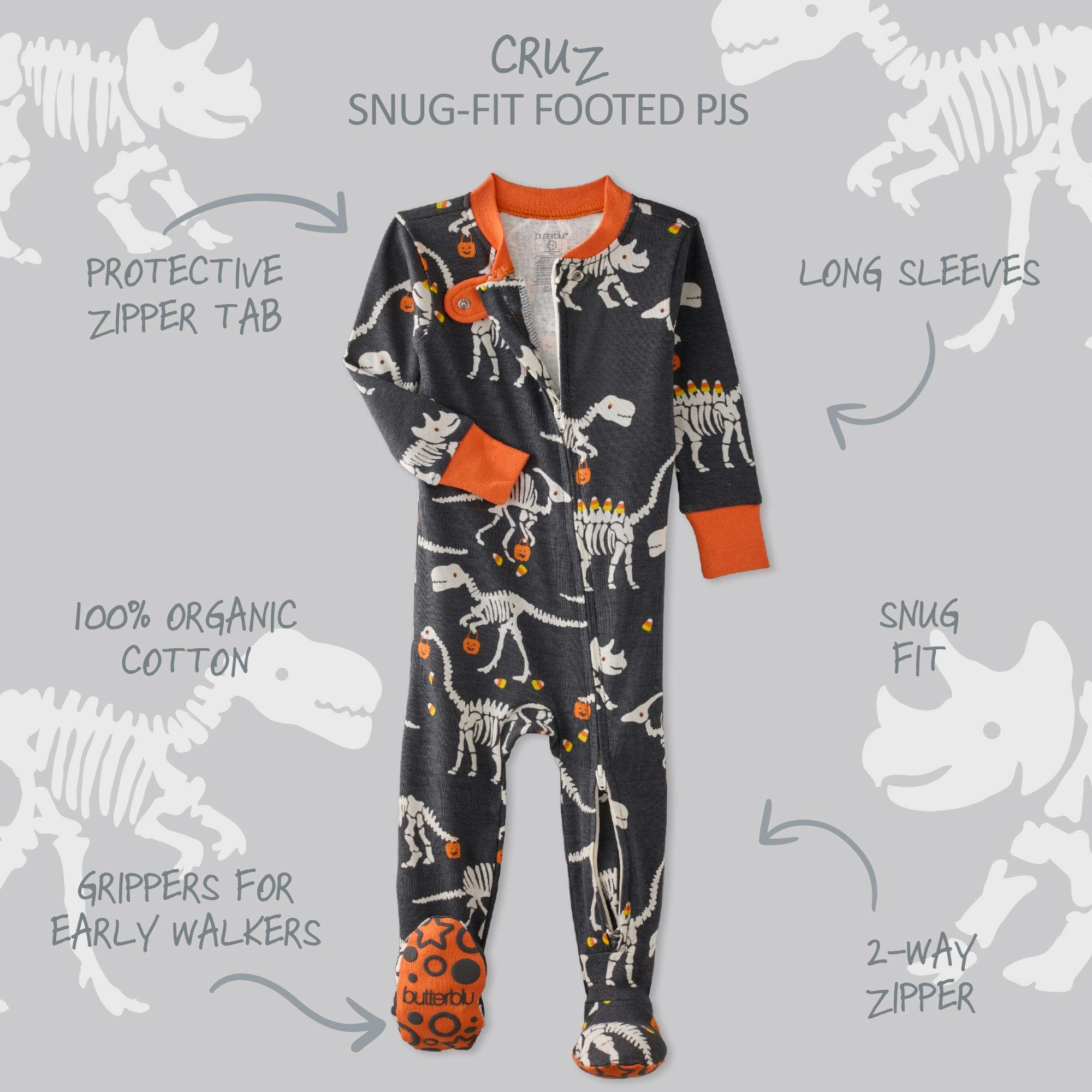 CRUZ Snug-fit Footed Baby Halloween Pajamas