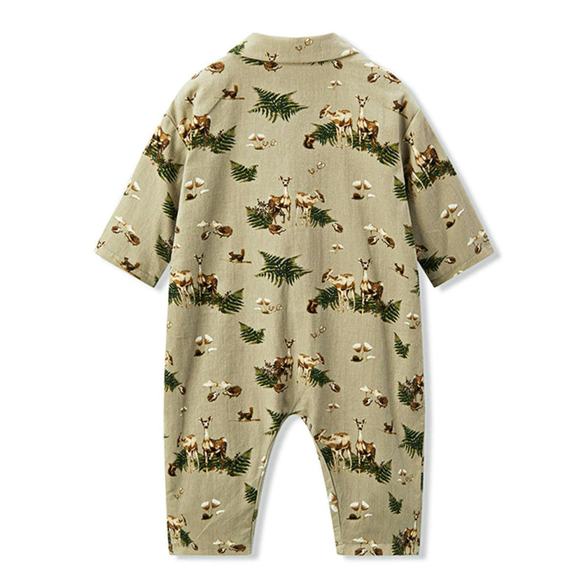 Forest Party Corduroy Snap Jumper