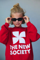 TNS Logo Teen Sweatshirt Tulip Red