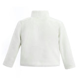 Ivory Plush Asymmetrical Coat