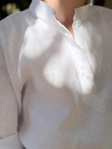 Philip Shirt in White Linen