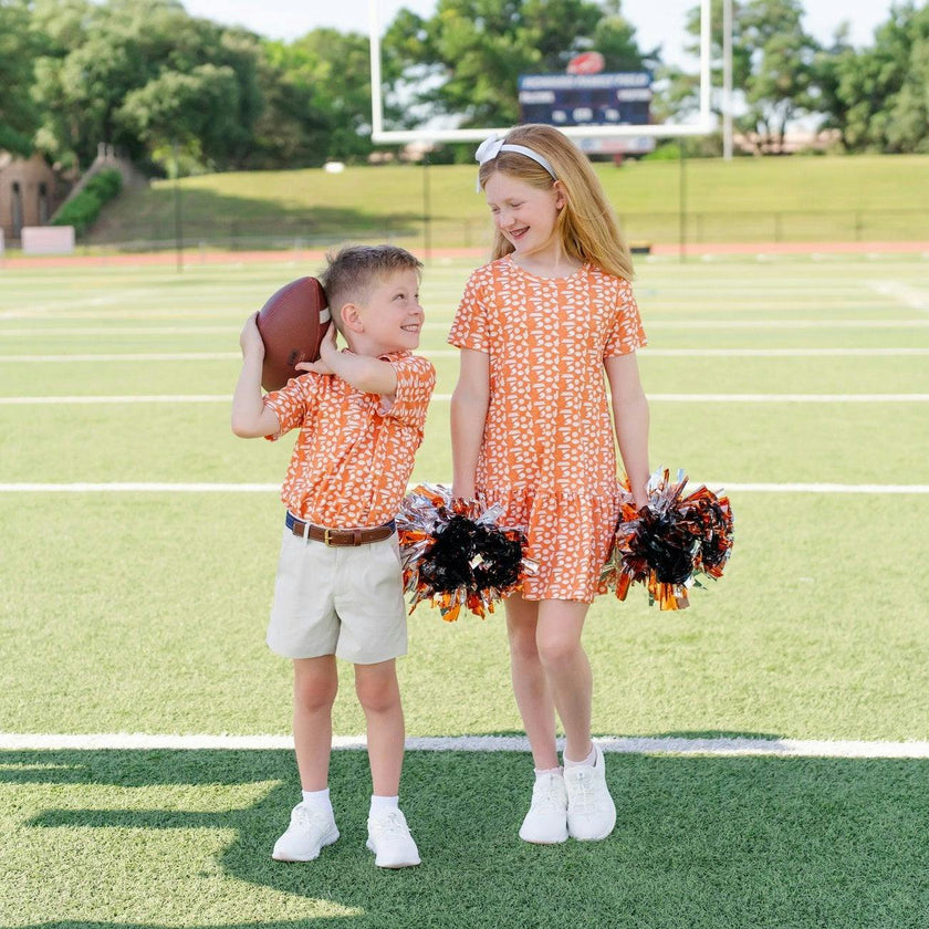 Lottie Girls' Dress - Pep Rally Orange