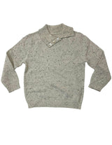 Flecked Diamonds High Neck Buttoned Sweater