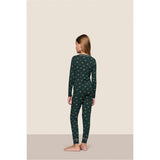 Kids Printed TENCEL Modal Unisex Long PJ Set, Green