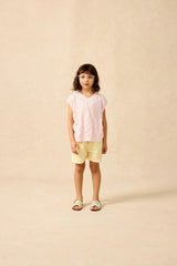 V-Neck Sweater Vest in Pink Check
