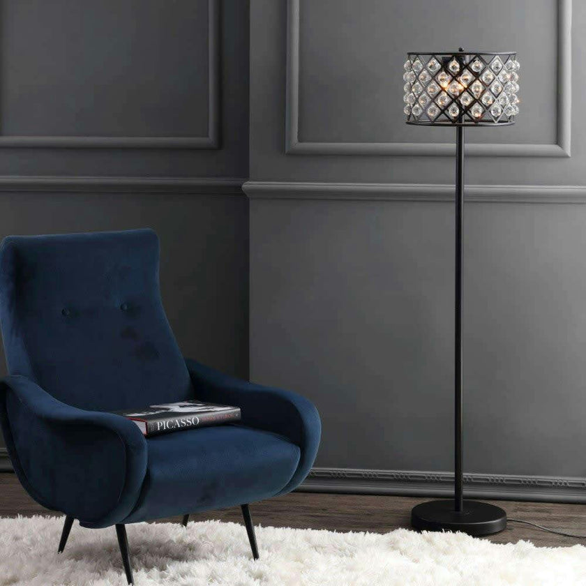 Elizabeth 60" Crystal/Metal LED Floor Lamp