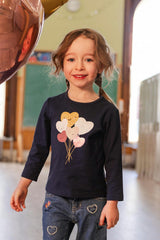 Organic Cotton T-Shirt Royal Blue And Pink