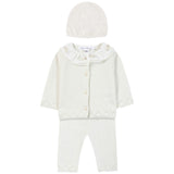 TARTINE ET CHOCOLAT Delicate Knit Baby Set - Nacre