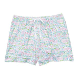 Palm Beach Women's Button Front Short Pajama Set, Multi