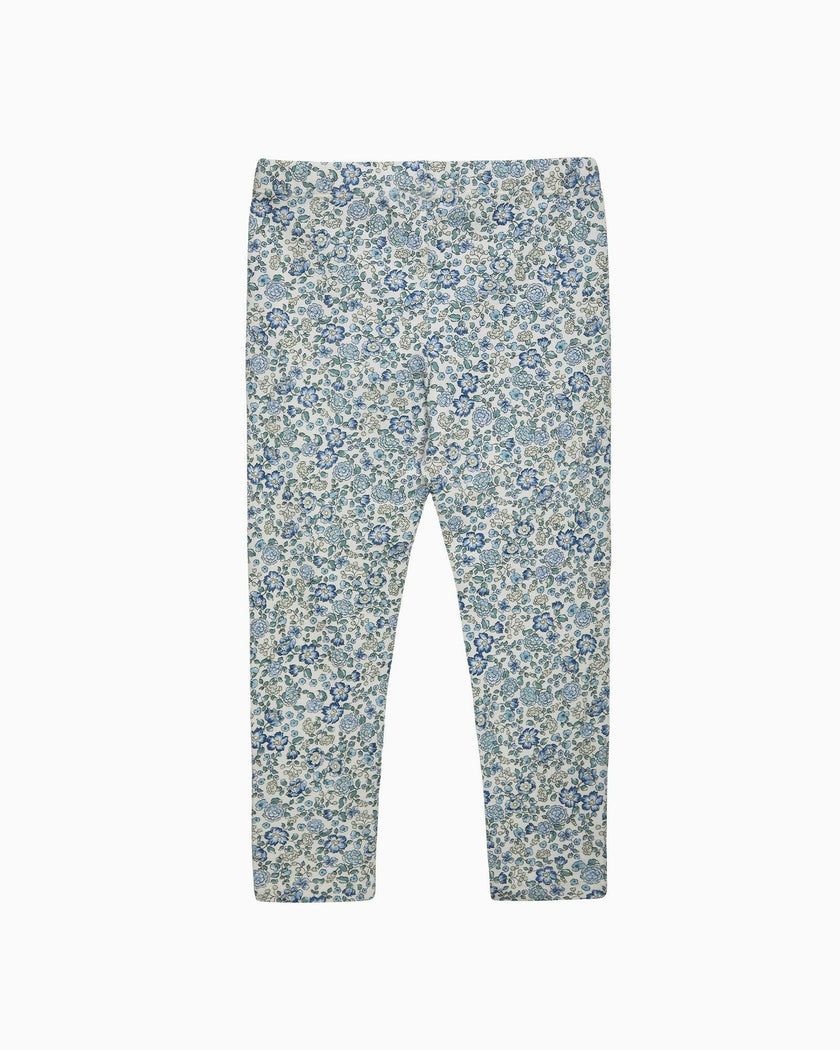 Arabella Floral Leggings in Blue
