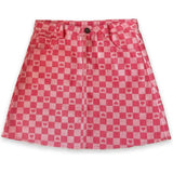 Checked Love Denim Skirt