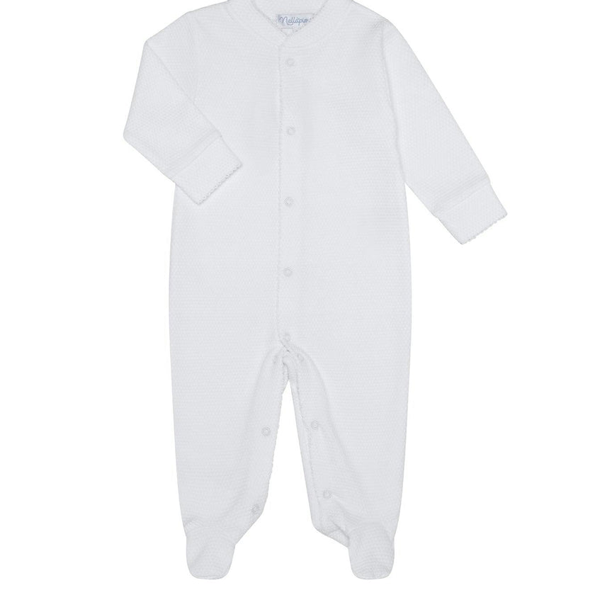 White Bubble Baby Footie
