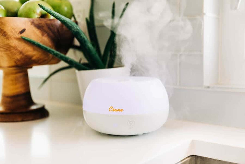 Crane .2 Gallon Compact Humidifier For Nursery (White)