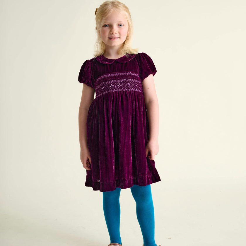 Smocked Girls Party Dress Janey