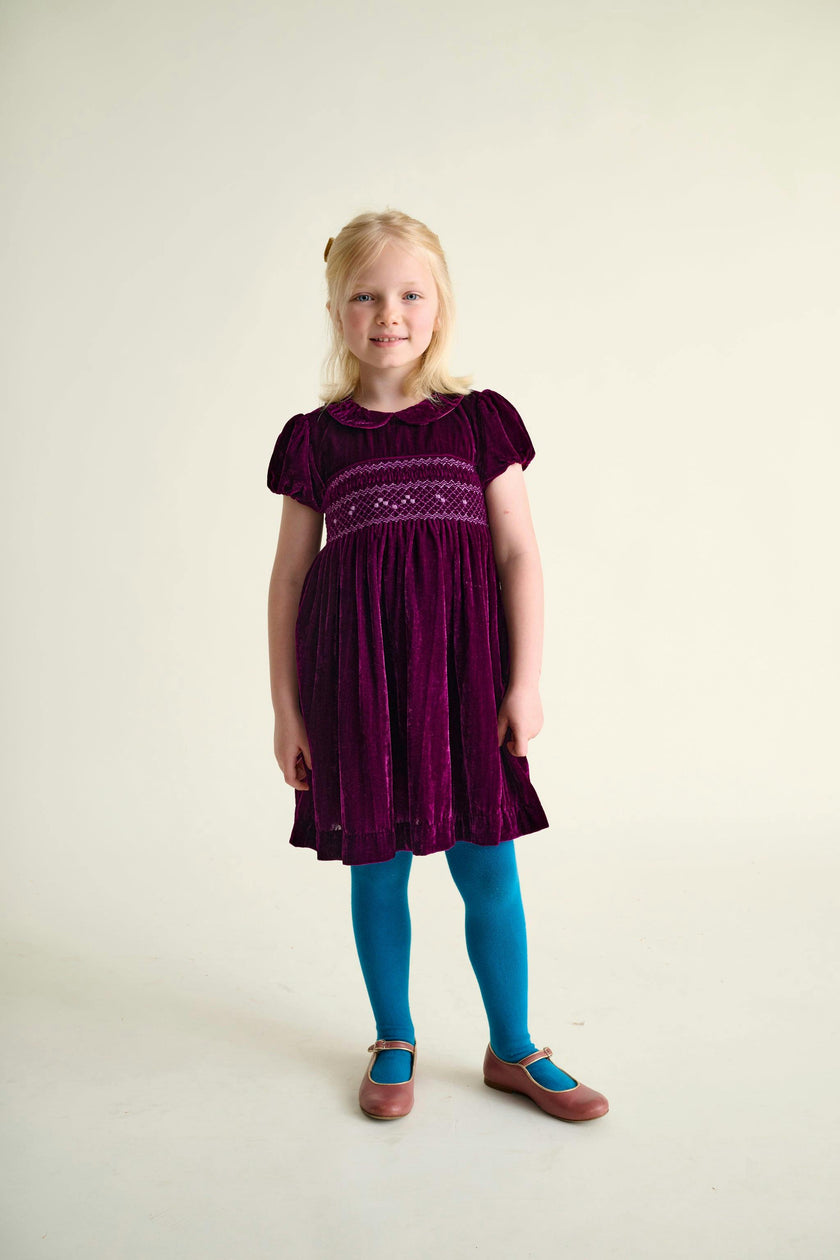 Smocked Girls Party Dress Janey