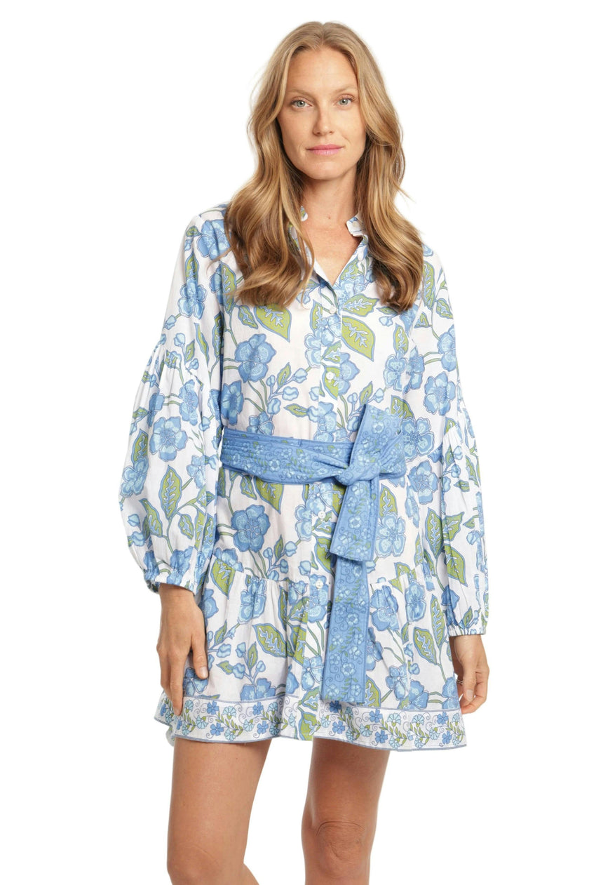 Angela Dress - Fleur Bleu