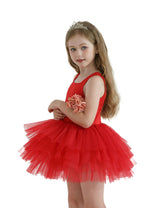 Red Layered Leotard