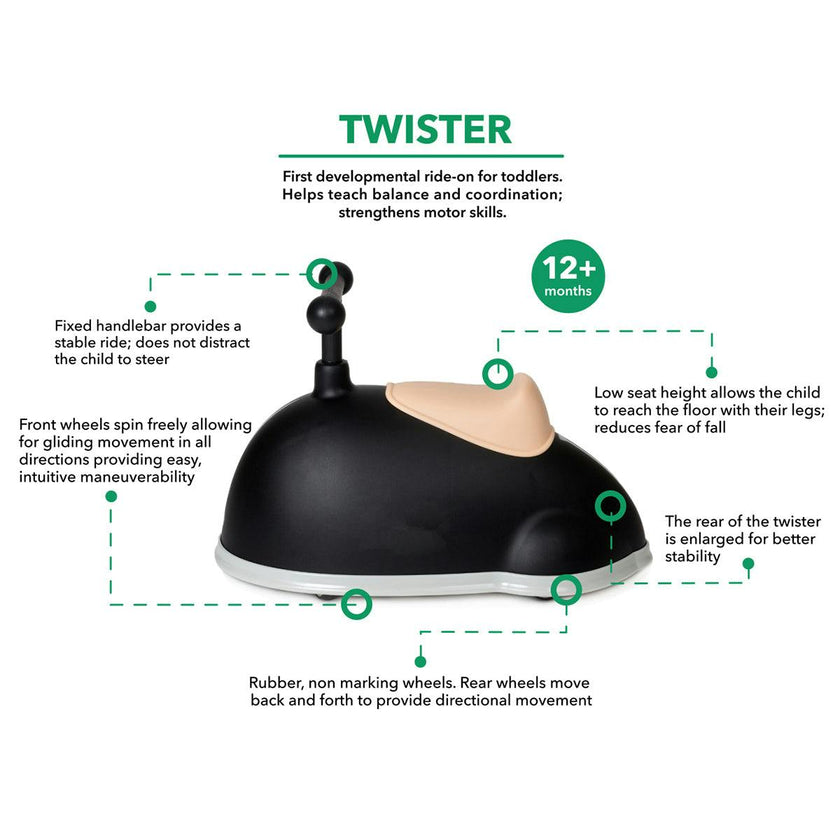 Ride-On TWISTER Black