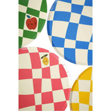 Little Chef Checkered Dinner Plates