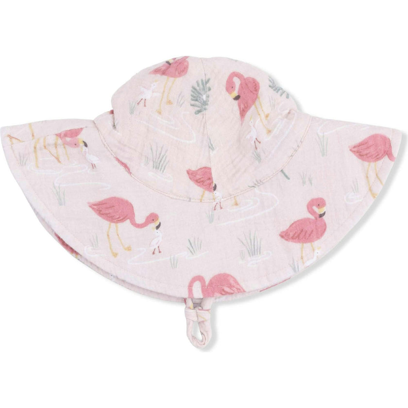 Flamingos - Wide Brim Sun Hat
