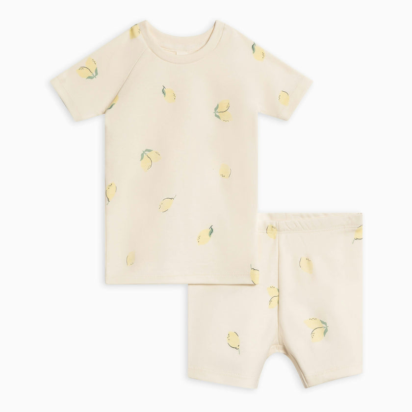 2-Piece Short Sleeve Jammie Set Wave Stripe / Rain
