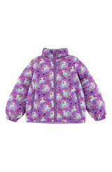 Blake Hooded Reversible Lightweight Down Puffer Jacket, Flying Unicorn
