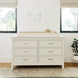 Darlington 6-Drawer Wide Assembled Dresser (56") in Warm White