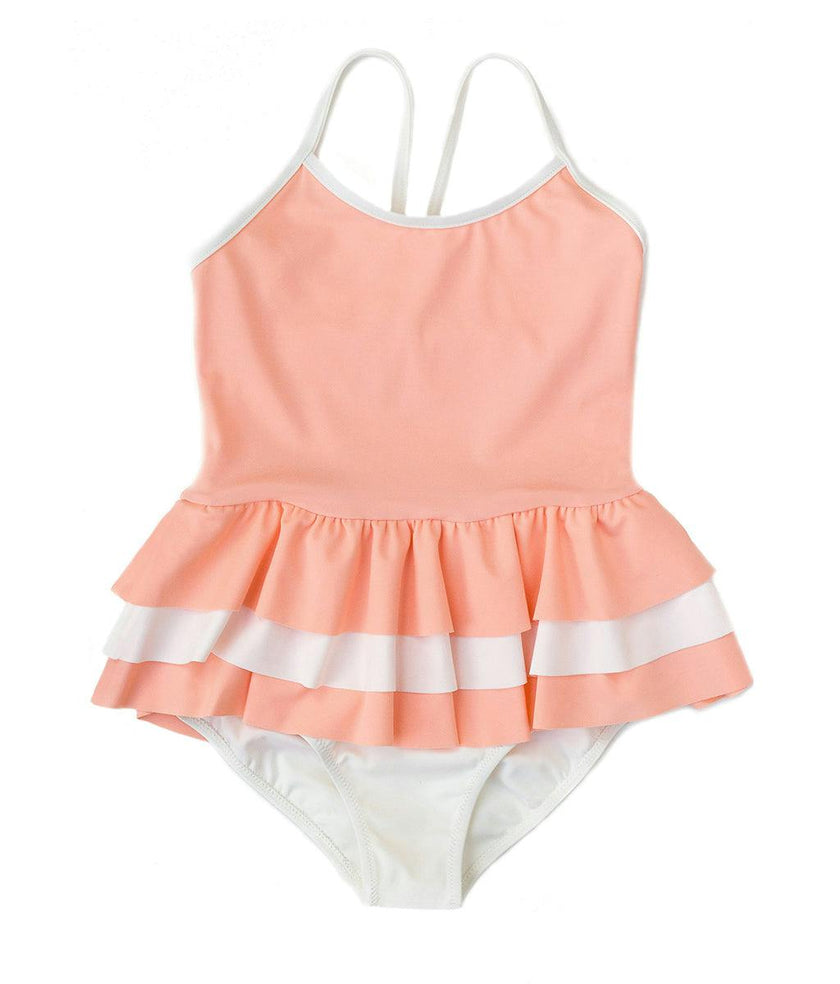 Amelia one piece in peach pink and ivory