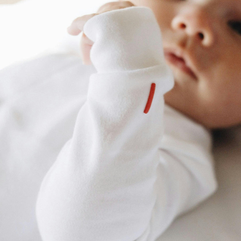 The Organic Snap Footie [White]