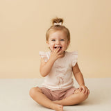 Organic Sleeveless Flutter Top & Shorts Set - Bows