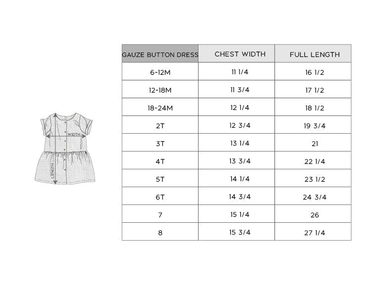 Gauze Button Dress