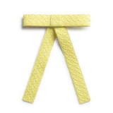 Halo Luxe Poppy Braided Woven Patent Clip - Lemon