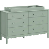 Swell 6-Drawer Assembled Dresser in Light Sage