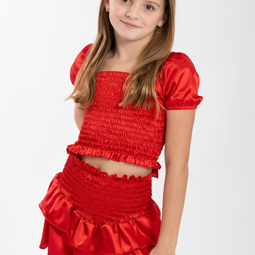 Kids Amber Smocked Ruffle 2 Piece Set