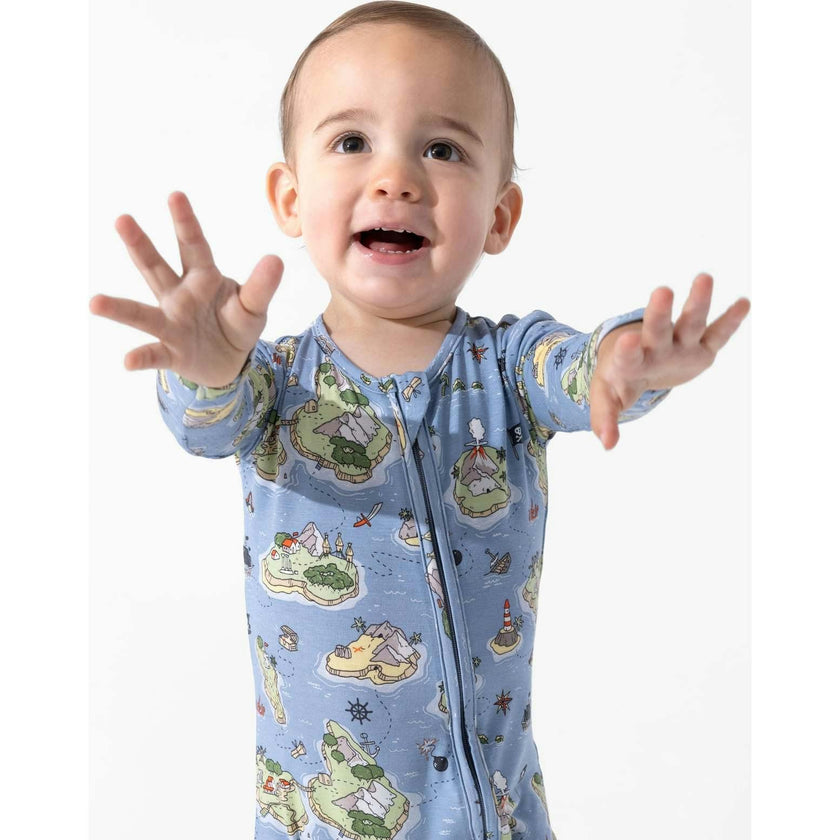 Pirate Cove Bamboo Convertible Footie