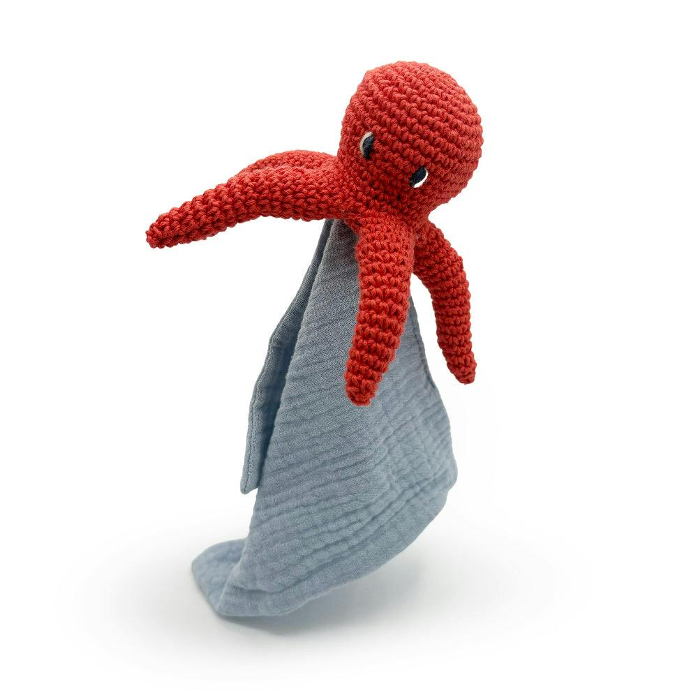 Gift Box Sea 🦀 100% organic cotton crochet rattle, lovies and music box