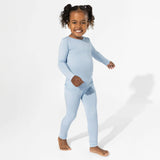 Sky Blue Bamboo Kids Pajamas