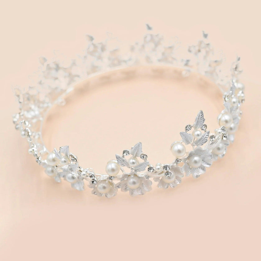 Crystal Pearl Floral Crown