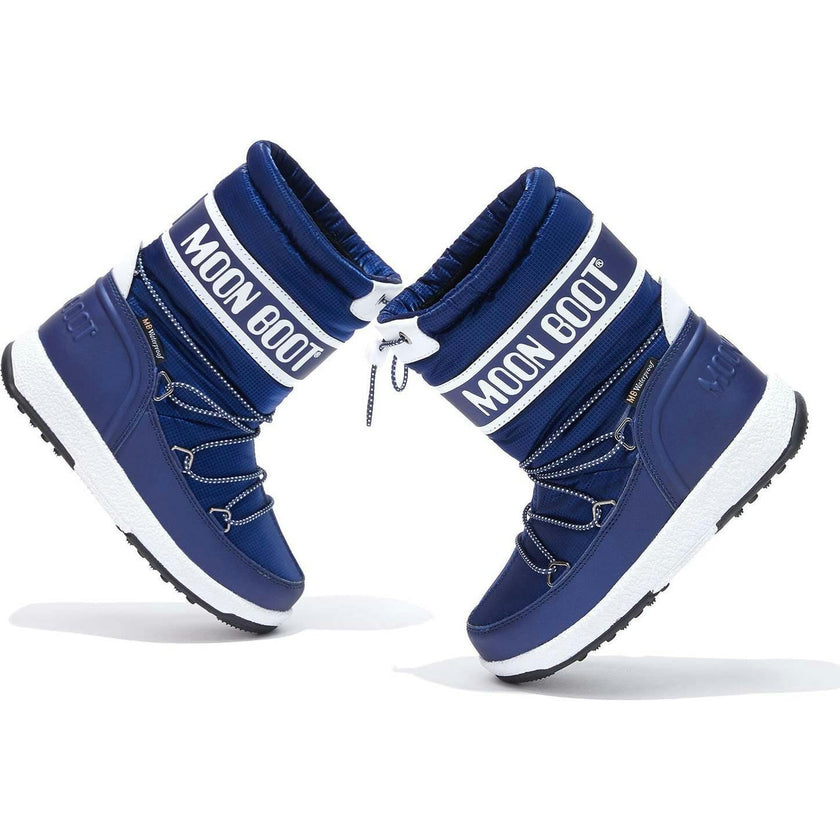MOON BOOT Sport Junior Blue Ripstop Boots