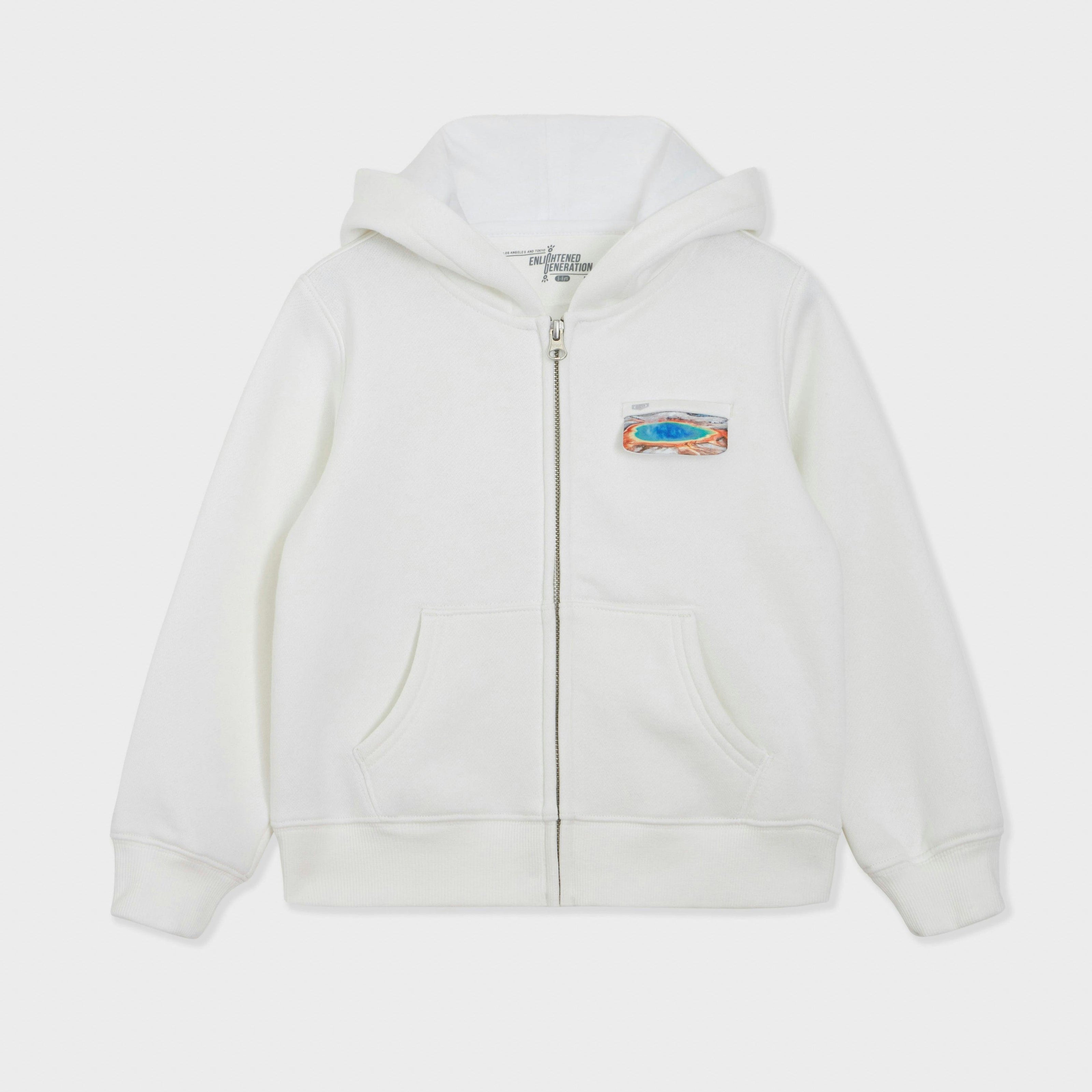 Grand Prismatic Spring Gift Box with Rainbow Pocket Kids Zip-Up Hoodie, Book, and Activities