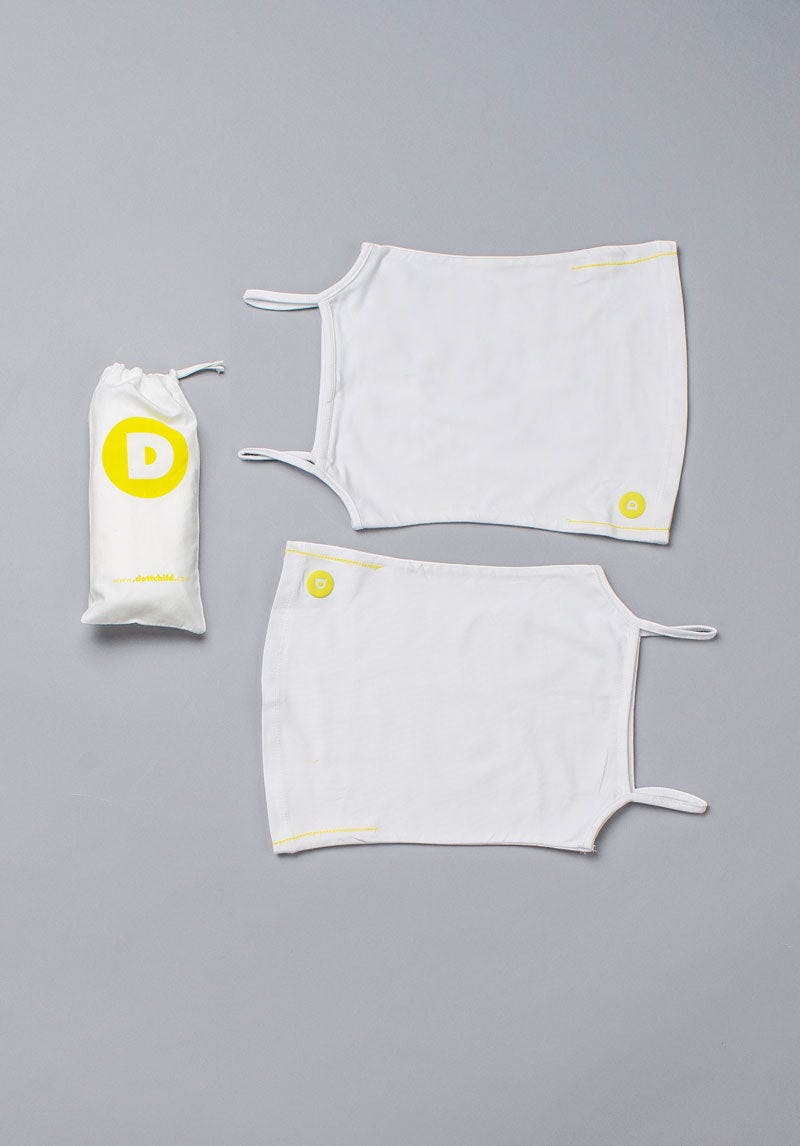 Girl's White Tank Set