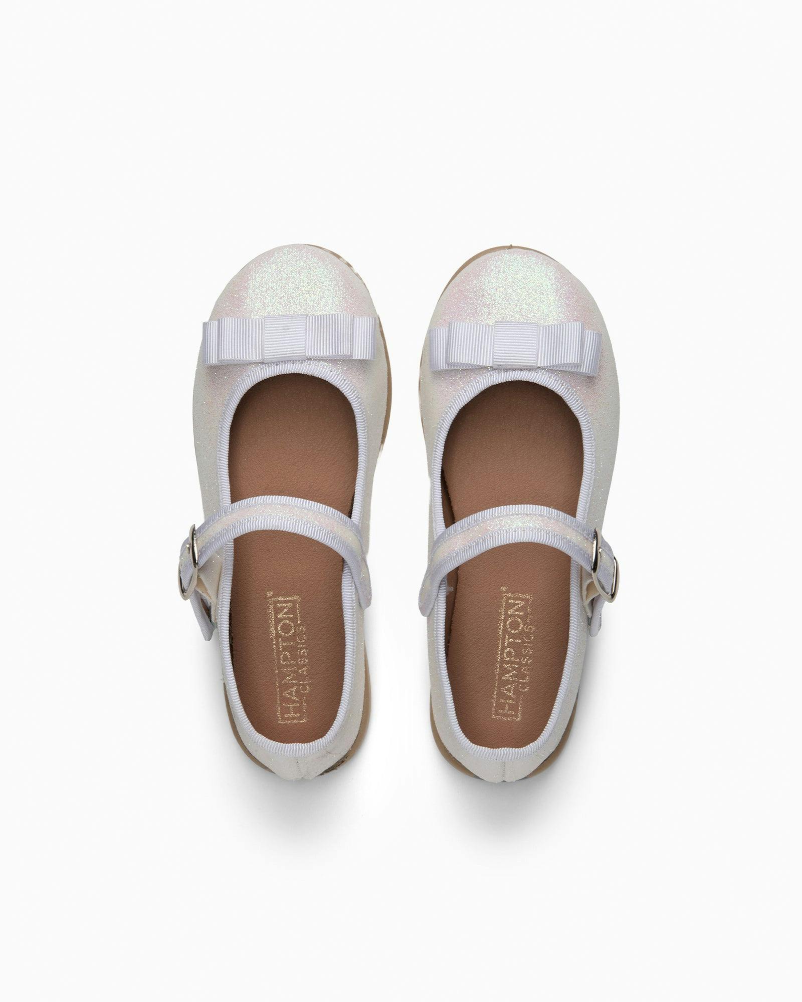 Hampton Classics Lana Sparkle Party Shoe in White