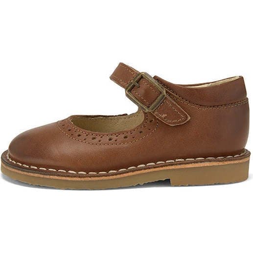 Martha Mary Jane Shoe Tan Burnished, Tan