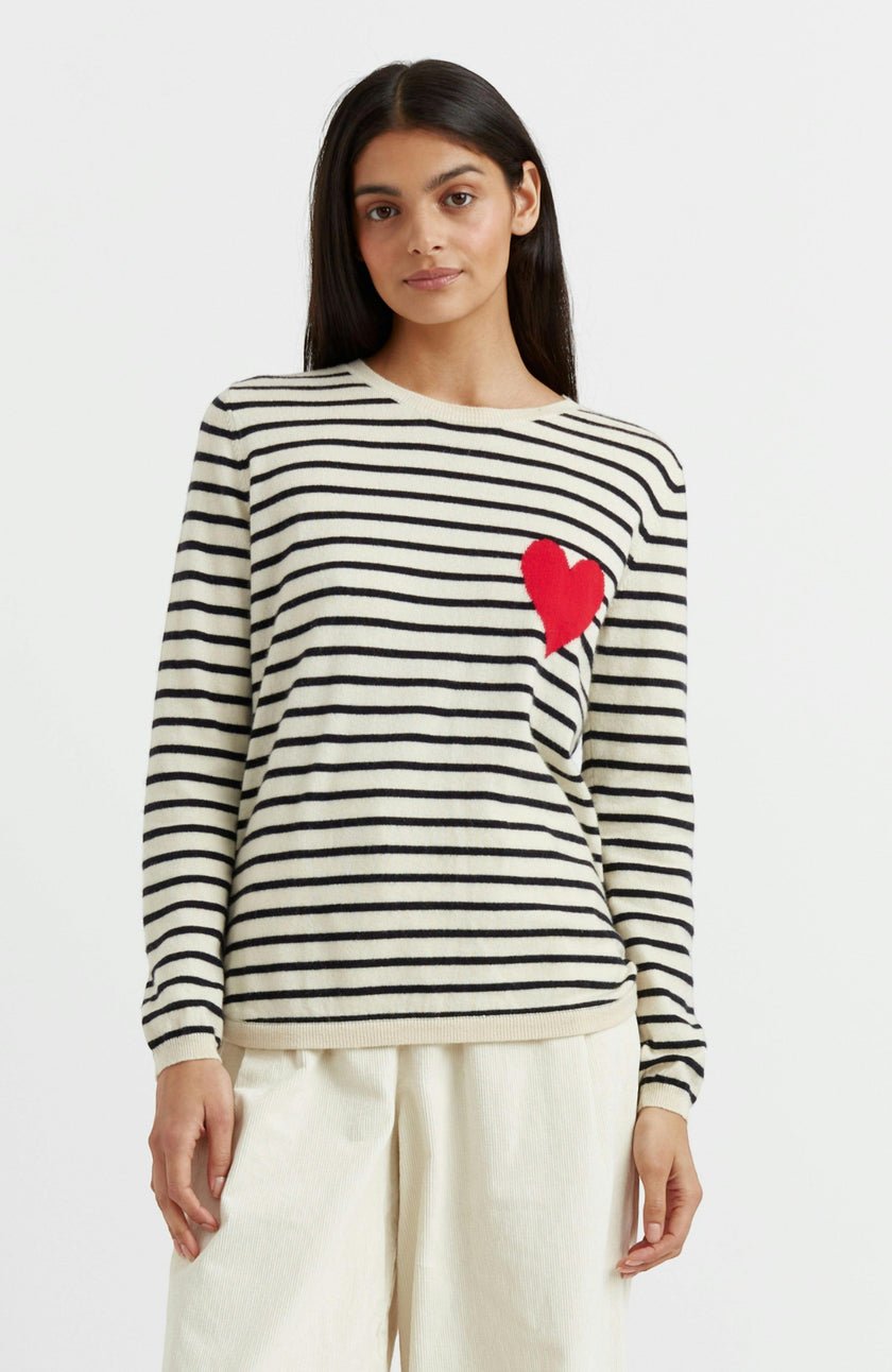 Breton Heart Wool & Cashmere Sweater